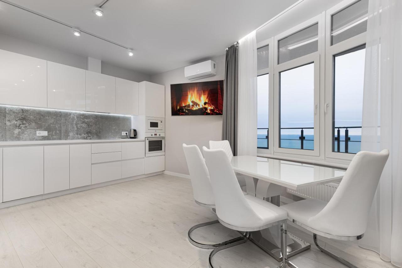 44 Pearl 1-Bedroom Panoramic Sea View Apartment Odessa Luaran gambar