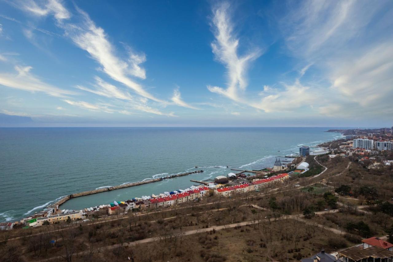 44 Pearl 1-Bedroom Panoramic Sea View Apartment Odessa Luaran gambar